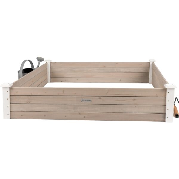 WONDERMAKE® Große Hochbeet-Umrandung aus Holz für Garten Terrasse