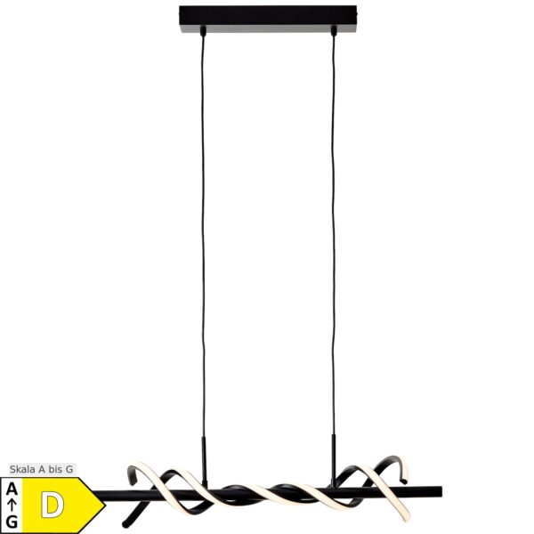 Brilliant Amalie LED Pendelleuchte 80cm schwarz