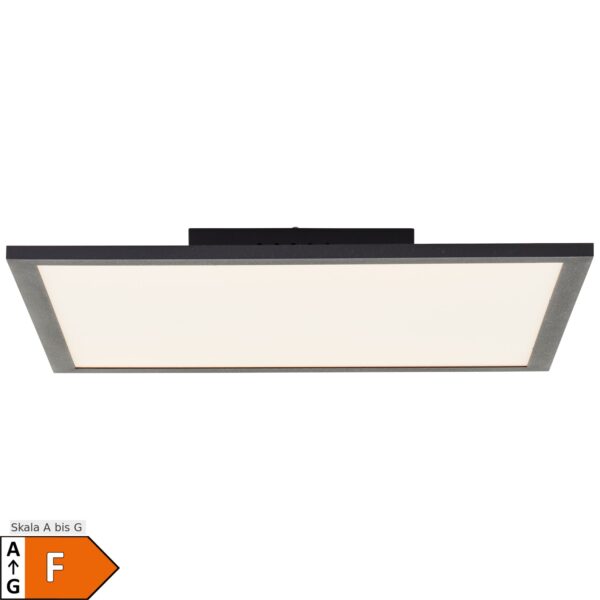 Brilliant Jacinda LED Deckenaufbau-Paneel 40x40cm sand schwarz