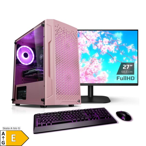 PC Set mit 27 Zoll TFT Zindarella V AMD Ryzen 5 5500