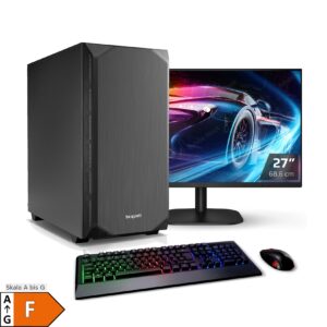 Gaming PC mit 27 Zoll TFT Silent Strike 12 Intel Core i7-12700F