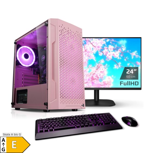 PC Set mit 23.8 Zoll TFT Zindarella V AMD Ryzen 5 5600G