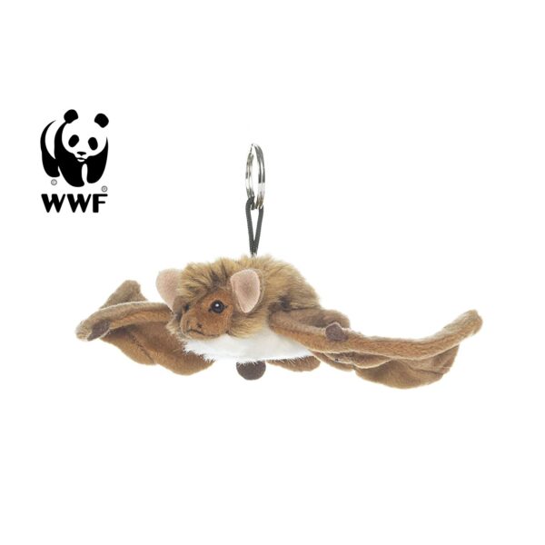 WWF Plüschtier Fledermaus (23cm) lebensecht Kuscheltier Stofftier Bat zum aufhängen