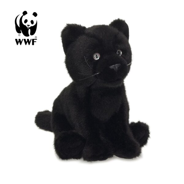 WWF Plüschtier Schwarzer Panther (19cm) lebensecht Kuscheltier Stofftier