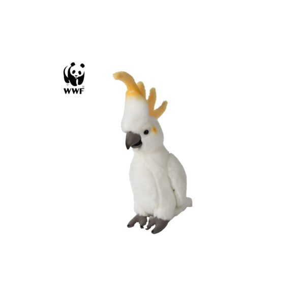 WWF Plüschtier Kakadu (24cm) lebensecht Kuscheltier Stofftier Plüschfigur Vogel Papagei