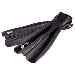 Zeck Belly Boat Fins Long Schwarz Flossen