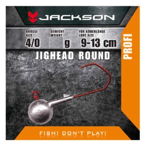 Jackson VMC Jighead Round 4/0 für Köderlänge 9–13 cm 14g Jigkopf Jighaken