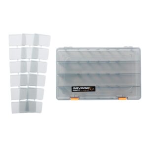 Savage Gear Lurebox 6B Smoke 36X22.5X5Cm Köderbox Angelbox