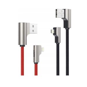 AUKEY CB-AL01 2 Stück IPhone Ladekabel Set USB-Nylonkabel - Lightning