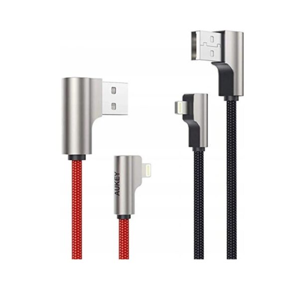 AUKEY CB-AL01 2 Stück IPhone Ladekabel Set USB-Nylonkabel - Lightning