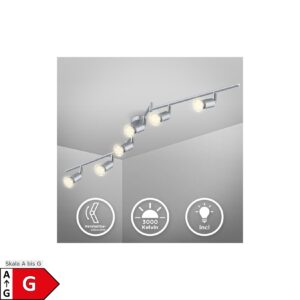 LED Deckenlampe schwenkbar GU10 Metall 6-flammig