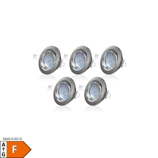 LED Einbau-Strahler Decken-Spots 5er Set 5W