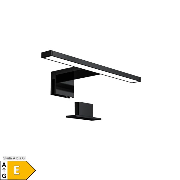 LED Bad Spiegelleuchte IP44 Schminklicht schwarz