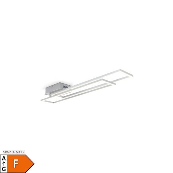 LED Deckenleuchte schwenkbar warmweiß chrom 40W