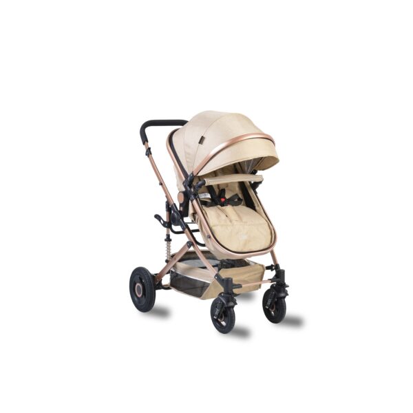 Moni Kinderwagen Ciara Tragetasche Sportsitz Wickeltasche faltbar Sitz umkehrbar beige