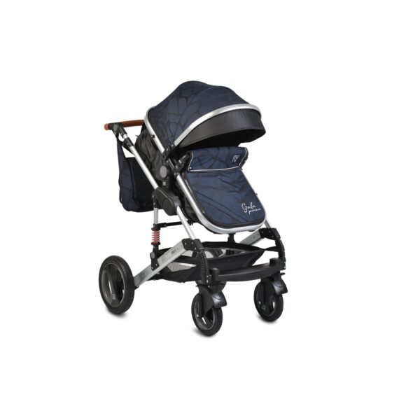 Moni Kinderwagen Gala Premium Tragetasche Sportsitz Wickeltasche Sitz umkehrbar blau