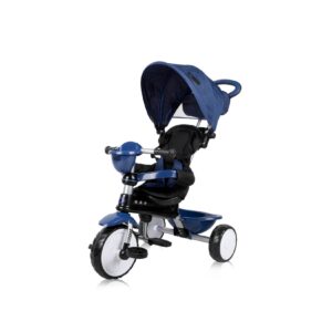 Lorelli Tricycle One 3 in 1 EVA-Reifen Schiebestange Anti-Rutsch Pedale umbaubar blau