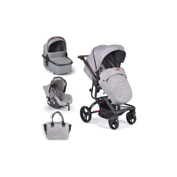 Cangaroo Kinderwagen Ellada 3 in 1 Babyschale