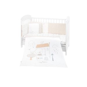 Kikkaboo Babybettwäsche My Teddy 6-teilig Decke 135 x 95 cm Kissen 45 x 35 cm weiß