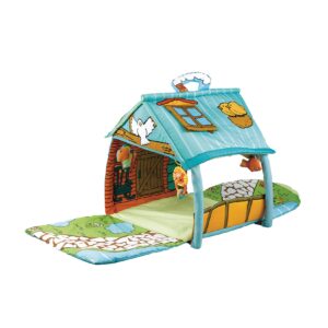 Kikkaboo Spielbogen Casa Bebe Krabbeldecke kleines Haus hängende Tiere Griff  blau