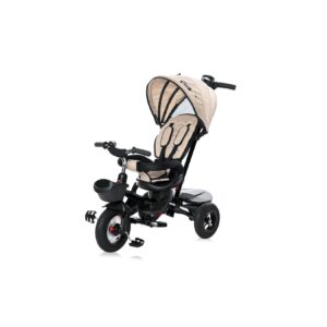 Lorelli Dreirad Zippy 3 in 1 umkehrbarer Sitz umbaubar Luftreifen Freilauf Gurt beige