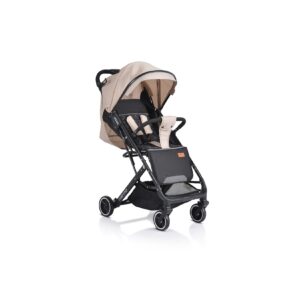 Moni Kinderwagen Buggy Trento faltbar Moskitonetz Getränkehalter Hinterradbremse beige