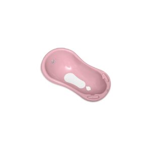 Lorelli Babybadewanne 1013046 Wasserablauf 84 cm Ablagefächer ergonomische Form pink