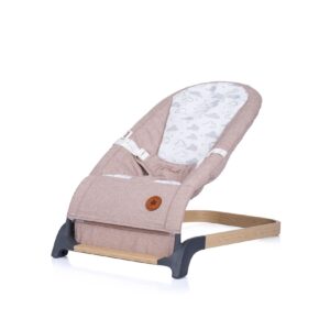 Chipolino Babywippe Noah Holzoptik Sicherheitsgurt ergonomisches Design bis 9 kg beige