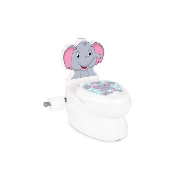 Pilsan Töpfchen Elefant 07566 Musik Licht Toilettenpapierhalter Behälter Deckel weiß