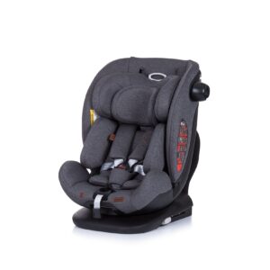 Chipolino Kindersitz i-Size My Size (40 - 150 cm) Isofix verstellbar SPS Reboard dunkelgrau