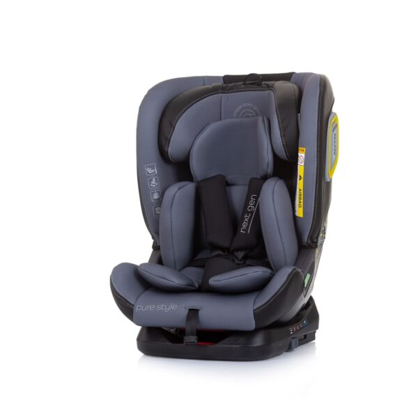 Chipolino Kindersitz i-Size Next Gen (40 - 150 cm) Isofix Reboard 360° drehbar grau