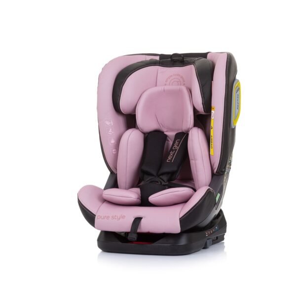 Chipolino Kindersitz i-Size Next Gen (40 - 150 cm) Isofix Reboard 360° drehbar rosa