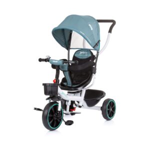 Chipolino 3in1 Dreirad Tricycle Jetro Sitz drehbar Schiebegriff Sicherheitsgurt grün