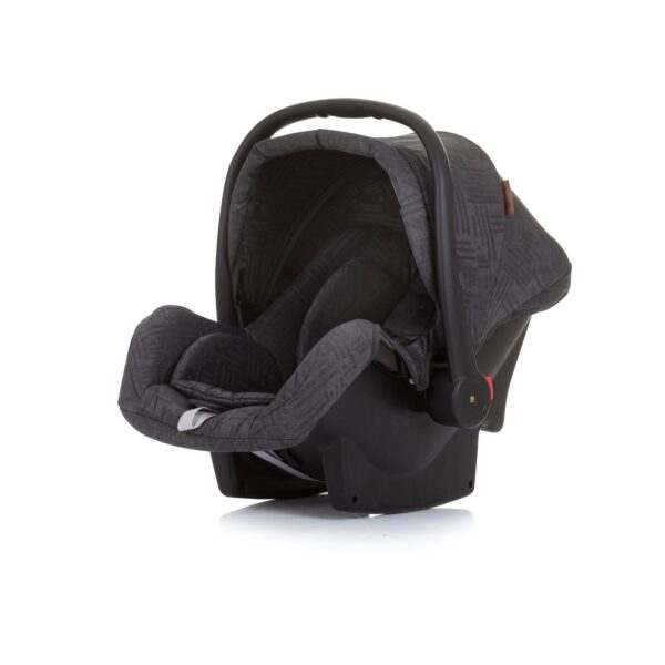 Chipolino Babyschale Aspen Gruppe 0+ (0-13 kg) Fußabdeckung Schaukelbasis Kissen schwarz