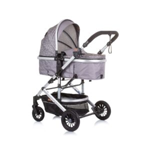 Chipolino Kombikinderwagen 2 in 1 Estelle Babywanne Sportsitz verstellbar silber