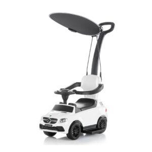 Chipolino Kinder Rutschauto 3 in 1 Mercedes AMG GLE 63 Schubstange Sonnendach weiß