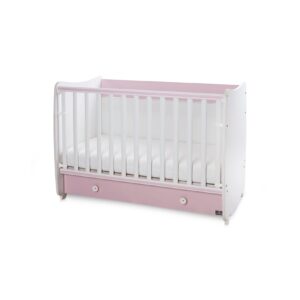 Lorelli Babybett Dream 70 x 140 cm umbaubar Kinderbett Schaukelbett Schreibtisch pink