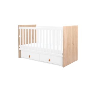 Kikkaboo Babybett Hollee Gitterbett 120 x 60 cm Schwingfunktion