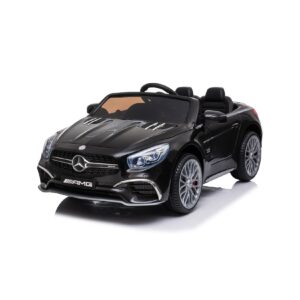 Kikkaboo Kinder Elektroauto Mercedes Benz SL65 Fernbedienung Stoßdämpfer MP3 USB schwarz