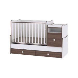 Lorelli Babybett Trend Plus NEW Schaukelfunktion Jugendbett Kommode Schreibtisch braun