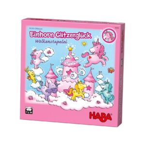 HABA Spielware Einhorn Glitzerglueck - Wolkenstapelei (Kinderspiel)