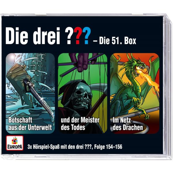 Europa (Sony Music) CD-Box Die drei ??? - 51. Box (F.154-156)