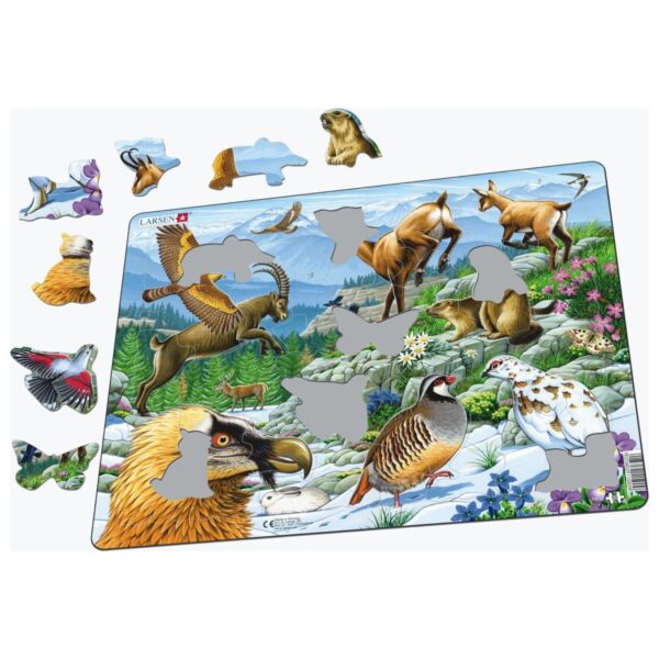 Larsen Puzzle Puzzle - Tiere der Alpen