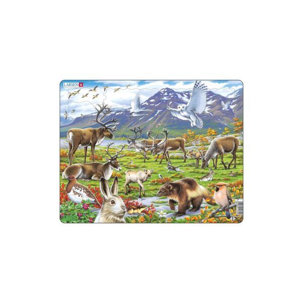 Larsen Puzzle Puzzle - Tiere in Nordeuropa