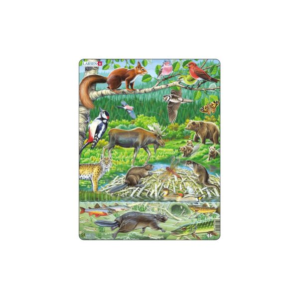 Larsen Puzzle Puzzle - Tiere im Wald (nordisch)