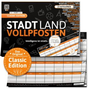 Denkriesen Spielware STADT LAND VOLLPFOSTEN® - Classic Edition