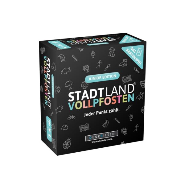 Denkriesen Spielware STADT LAND VOLLPFOSTEN® Kartenspiel - Junior