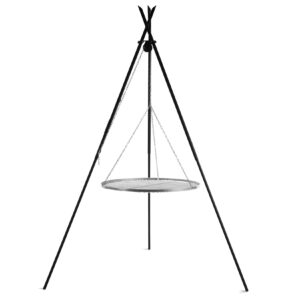 Premium Schwenkgrill „TIPI“ 210 cm - Grillrost aus Edelstahl 80 cm