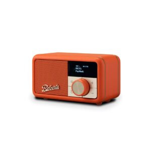 Revival Petite   pop orange   tragbares FM / DAB+ Radio mit Bluetooth und integriertem Akku