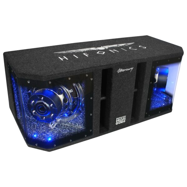 HIFONICS Dual-Bandpass MR-10DUAL   High Performance Bandpass   umschaltbare LED Beleuchtung   800 Watt RMS